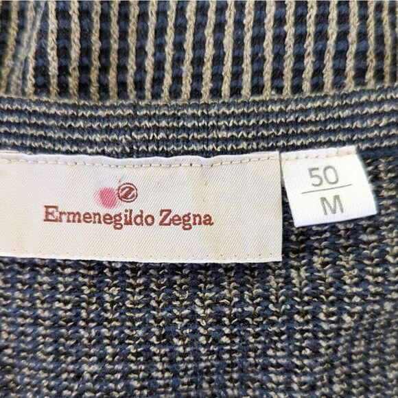 Ermenegildo Zegna Button Up Sweater Vest MD Preppy Quiet Luxury Cozy Academia - Picture 2 of 8